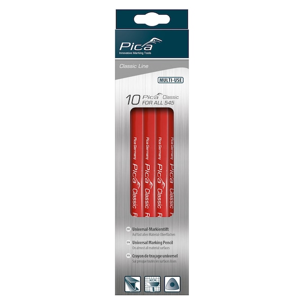 Classic Black & White 546 Universal Marking Pencil, 10PK